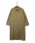 ATON（エイトン）の古着「ORGANIC COTTON TWILL | BALMACAAN COAT(バルマカーンコート) 25SS 	8003586」｜ベージュ