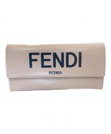 FENDI（フェンディ）の古着「カーフレザーコンチネンタル ウォレット　8M0251 ADP6」｜ピンク
