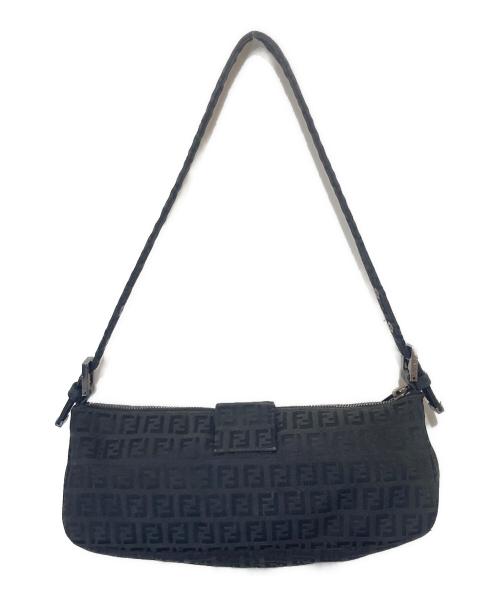 FENDI（フェンディ）FENDI (フェンディ) ズッキーノショルダーバッグ ブラックの古着・服飾アイテム