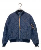 POLO RALPH LAURENポロ・ラルフローレン）の古着「キルテッドデニムボンバージャケット　BOMBER JACKET 02000130880200013088」｜ネイビー