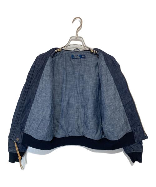 POLO RALPH LAUREN（ポロ・ラルフローレン）POLO RALPH LAUREN (ポロ・ラルフローレン) キルテッドデニムボンバージャケット　BOMBER JACKET 02000130880200013088 ネイビー サイズ:xsの古着・服飾アイテム