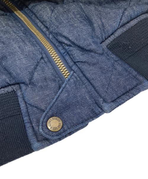 POLO RALPH LAUREN（ポロ・ラルフローレン）POLO RALPH LAUREN (ポロ・ラルフローレン) キルテッドデニムボンバージャケット　BOMBER JACKET 02000130880200013088 ネイビー サイズ:xsの古着・服飾アイテム