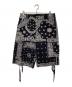 MIYAGIHIDETAKA（ミヤギヒデタカ）の古着「BANDANA SHORTS　バンダナスポーツ　MH-23SH-016」｜ブラック