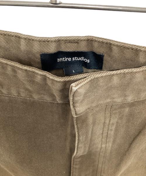 entire studios（エンタイアスタジオ）entire studios (エンタイアスタジオ) D-SHORTS / MILITARY STONE ショートミリタリーストーン ブラウン サイズ:Lの古着・服飾アイテム