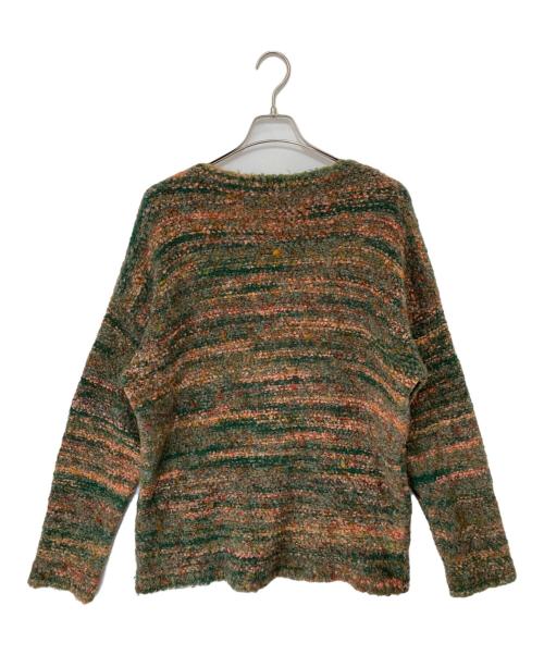 OUR LEGACY（アワーレガシー）OUR LEGACY (アワーレガシー) POPOVER ROUNDNECK KNIT（ポップオーバー ラウンドネックニット） / マルチボーダーニット　M4193PR グリーン サイズ:48の古着・服飾アイテム