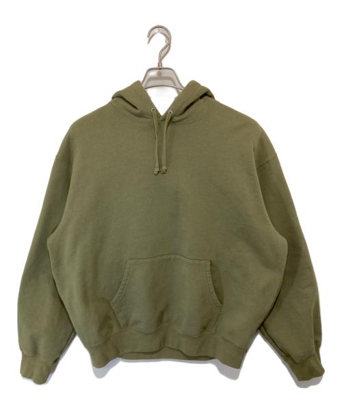 SUPREME（シュプリーム）SUPREME (シュプリーム) 23FW Satin Applique Hooded Sweatshirt（サテンアップリケ フーデッドスウェットシャツ）/ パーカー グリーン サイズ:Mの古着・服飾アイテム
