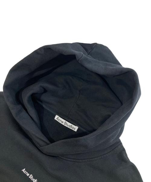 Acne studios（アクネ ストゥディオズ）Acne studios (アクネ ストゥディオズ) ロゴプリントフーディー FN-MN-SWEA000261 ブラック サイズ:Sの古着・服飾アイテム