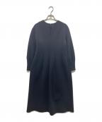 martiniqueマルティニーク）の古着「トリプルジョーゼットワンピース　プリーツワンピース　A0343FA」｜ネイビー