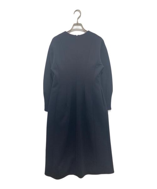 martinique（マルティニーク）martinique (マルティニーク) トリプルジョーゼットワンピース　プリーツワンピース　A0343FA ネイビー サイズ:2の古着・服飾アイテム