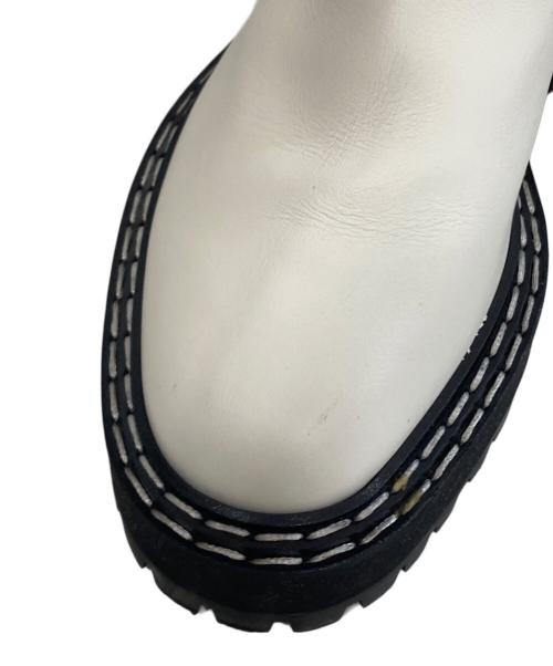 PROENZA SCHOULER（プロエンザ スクーラー）PROENZA SCHOULER (プロエンザ スクーラー) サイドジップブーツ ホワイト サイズ:36の古着・服飾アイテム