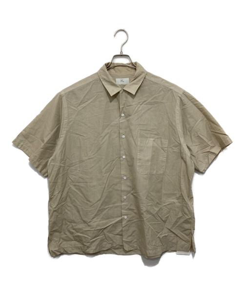 HERILL（ヘリル）HERILL (ヘリル) Cotton Silk Open Collar S/S Shirt/コットンシルクオープンカラーS/Sシャツ/22-050-HL-8060-1 ベージュ サイズ:１の古着・服飾アイテム