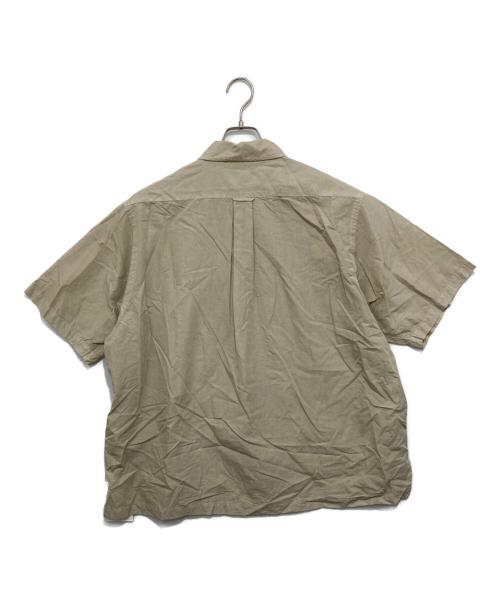 HERILL（ヘリル）HERILL (ヘリル) Cotton Silk Open Collar S/S Shirt/コットンシルクオープンカラーS/Sシャツ/22-050-HL-8060-1 ベージュ サイズ:１の古着・服飾アイテム