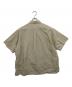 HERILL (ヘリル) Cotton Silk Open Collar S/S Shirt/コットンシルクオープンカラーS/Sシャツ/22-050-HL-8060-1 ベージュ サイズ:１：13000円