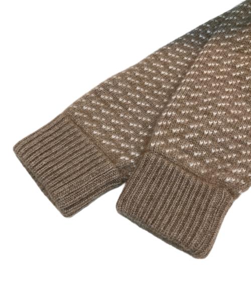 HERILL（ヘリル）HERILL (ヘリル) Cashmere Norweigjan Sweater　カシミヤ100％バーズアイニット　21-080-HL-8200-3 ブラウン サイズ:2の古着・服飾アイテム