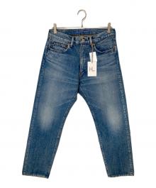 HERILL（ヘリル）の古着「HL 55 Denim Vintage worn　ヴィンテージ加工テーパードデニム　23-030-HL-8010-1」｜インディゴ