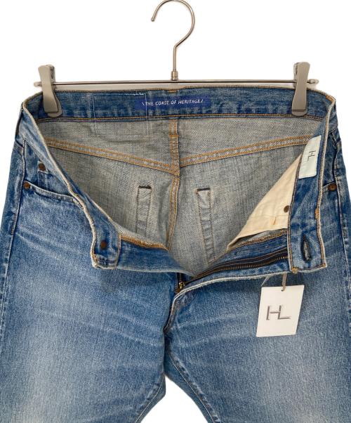 HERILL（ヘリル）HERILL (ヘリル) HL 55 Denim Vintage worn　ヴィンテージ加工テーパードデニム　23-030-HL-8010-1 インディゴ サイズ:2の古着・服飾アイテム