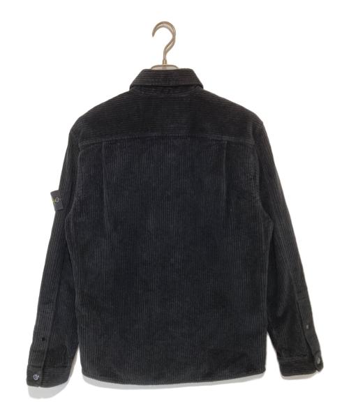 STONE ISLAND（ストーンアイランド）STONE ISLAND (ストーンアイランド) 23AW Corduroy Overshirt（コーデュロイ オーバーシャツ）　791511311 V0029 ブラック サイズ:Mの古着・服飾アイテム