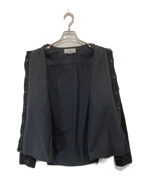 STONE ISLAND（ストーンアイランド）STONE ISLAND (ストーンアイランド) 23AW Corduroy Overshirt（コーデュロイ オーバーシャツ）　791511311 V0029 ブラック サイズ:Mの古着・服飾アイテム