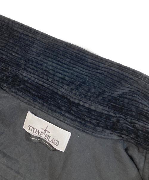 STONE ISLAND（ストーンアイランド）STONE ISLAND (ストーンアイランド) 23AW Corduroy Overshirt（コーデュロイ オーバーシャツ）　791511311 V0029 ブラック サイズ:Mの古着・服飾アイテム