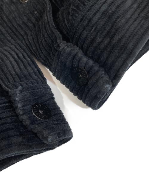 STONE ISLAND（ストーンアイランド）STONE ISLAND (ストーンアイランド) 23AW Corduroy Overshirt（コーデュロイ オーバーシャツ）　791511311 V0029 ブラック サイズ:Mの古着・服飾アイテム