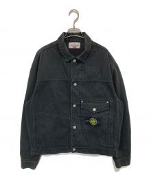 STONE ISLAND×SUPREME（ストーンアイランド×シュプリーム）の古着「23AW Denim Trucker Jacket / デニムトラッカージャケット　7925402S5 V0029」｜ブラック