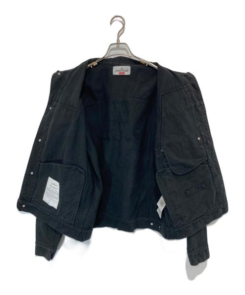 STONE ISLAND（ストーンアイランド）STONE ISLAND (ストーンアイランド) SUPREME (シュプリーム) 23AW Denim Trucker Jacket / デニムトラッカージャケット　7925402S5 V0029 ブラック サイズ:Mの古着・服飾アイテム