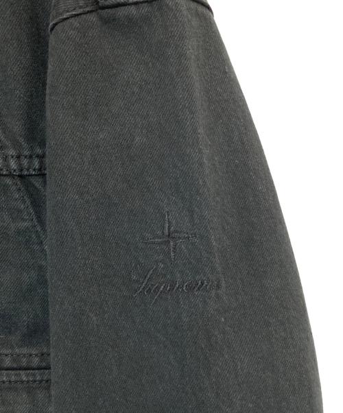 STONE ISLAND（ストーンアイランド）STONE ISLAND (ストーンアイランド) SUPREME (シュプリーム) 23AW Denim Trucker Jacket / デニムトラッカージャケット　7925402S5 V0029 ブラック サイズ:Mの古着・服飾アイテム
