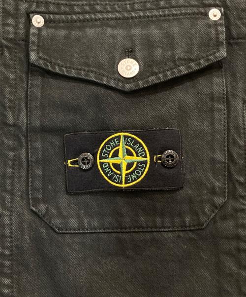 STONE ISLAND（ストーンアイランド）STONE ISLAND (ストーンアイランド) SUPREME (シュプリーム) 23AW Denim Trucker Jacket / デニムトラッカージャケット　7925402S5 V0029 ブラック サイズ:Mの古着・服飾アイテム