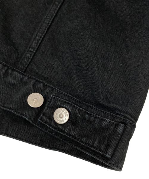 STONE ISLAND（ストーンアイランド）STONE ISLAND (ストーンアイランド) SUPREME (シュプリーム) 23AW Denim Trucker Jacket / デニムトラッカージャケット　7925402S5 V0029 ブラック サイズ:Mの古着・服飾アイテム