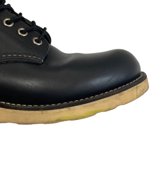 RED WING（レッドウィング）RED WING (レッドウィング) 6-inch Classic Round（6インチ クラシックラウンド）/ ブーツ　USA製 グッドイヤーレザーウェルト ラスト 8番 ブラック サイズ:26ｃｍの古着・服飾アイテム
