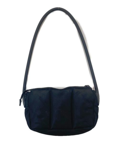 Heaven by Marc Jacobs（ヘブンバイマークジェイコブス）Heaven by Marc Jacobs (ヘブンバイマークジェイコブス) ブラックナイロンハンドバッグ / ワンショルダーバッグ ブラックの古着・服飾アイテム