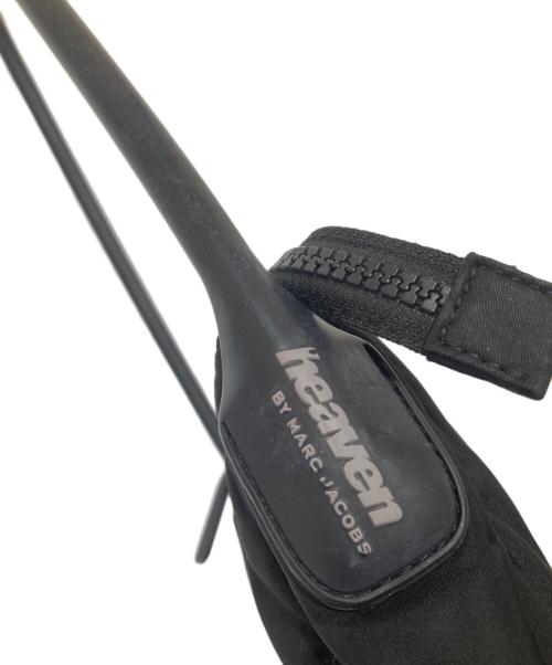 Heaven by Marc Jacobs（ヘブンバイマークジェイコブス）Heaven by Marc Jacobs (ヘブンバイマークジェイコブス) ブラックナイロンハンドバッグ / ワンショルダーバッグ ブラックの古着・服飾アイテム