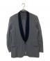 COMME des GARCONS HOMME PLUS（コムデギャルソンオムプリュス）の古着「 Velvet lapel tailored jacket ベルベットラペル テーラードジャケット　PP-J060　AD2005」｜グレー