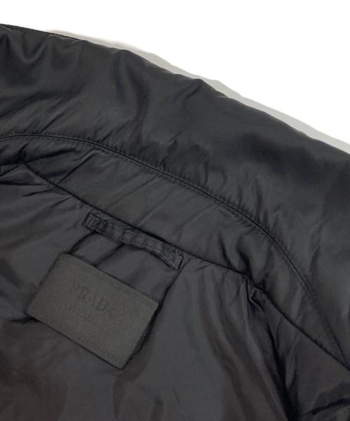 PRADA（プラダ）PRADA (プラダ) Nylon Padded Vest　三角プレート　中綿ベスト　SGN865 ブラック サイズ:50の古着・服飾アイテム