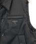 中古・古着 PRADA (プラダ) Nylon Padded Vest　三角プレート　中綿ベスト　SGN865 ブラック サイズ:50：80000円