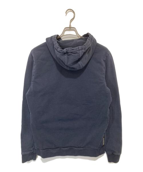 PRADA（プラダ）PRADA (プラダ) ラバー ロゴ プルオーバー パーカー　SJN265 R201 ネイビー サイズ:Lの古着・服飾アイテム