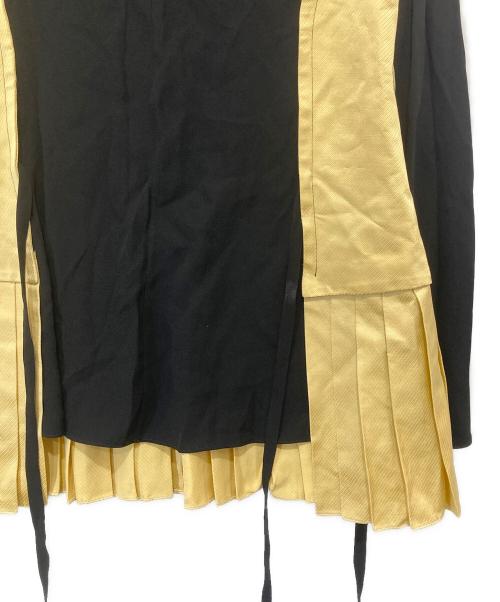 MARNI（マルニ）MARNI (マルニ) pleated canvas and crepe blouse CAMA0354FQ ブラック サイズ:38の古着・服飾アイテム