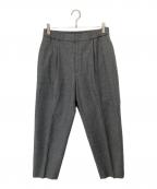 ATONエイトン）の古着「WOOL SAXONY TAPERED EASY PANTS（ウールサクソニー テーパード イージーパンツ） / スラックス　PRAGIW0900」｜グレー