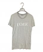 DIOR HOMMEディオール オム）の古着「LOVE ボーダーTシャツ 0E3368690200 / Y2K」｜グレー