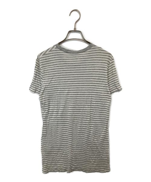 DIOR HOMME（ディオール オム）Dior Homme (ディオール オム) LOVE ボーダーTシャツ 0E3368690200 / Y2K グレー サイズ:Sの古着・服飾アイテム