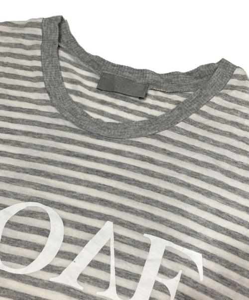 DIOR HOMME（ディオール オム）Dior Homme (ディオール オム) LOVE ボーダーTシャツ 0E3368690200 / Y2K グレー サイズ:Sの古着・服飾アイテム