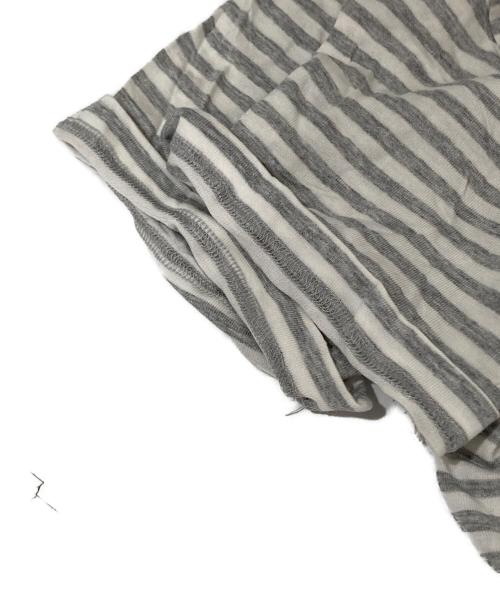 DIOR HOMME（ディオール オム）Dior Homme (ディオール オム) LOVE ボーダーTシャツ 0E3368690200 / Y2K グレー サイズ:Sの古着・服飾アイテム