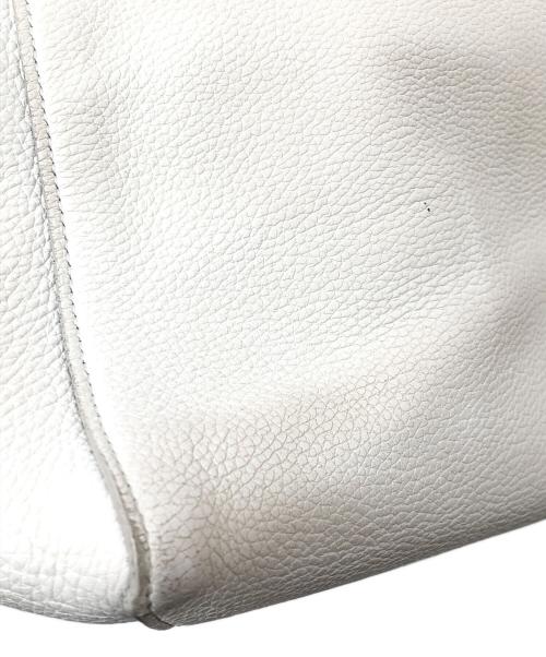 CELINE（セリーヌ）CELINE (セリーヌ) カバファントム スモールレザートートバッグ　Leather tote bag ホワイトの古着・服飾アイテム