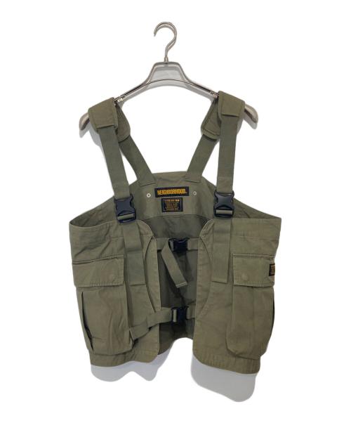 NEIGHBORHOOD（ネイバーフッド）NEIGHBORHOOD (ネイバーフッド) 16AW Mil-Pack Utility Vest SERVICE/ C-VEST グリーン サイズ:Fの古着・服飾アイテム