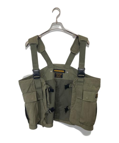 NEIGHBORHOOD（ネイバーフッド）NEIGHBORHOOD (ネイバーフッド) 16AW Mil-Pack Utility Vest SERVICE/ C-VEST グリーン サイズ:Fの古着・服飾アイテム
