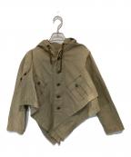 COMME des GARCONSコムデギャルソン）の古着「トロンプルイユフーデッドジャケット AD2009　GD-B006」｜グリーン