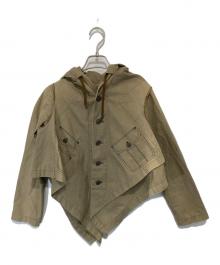 COMME des GARCONS（コムデギャルソン）の古着「トロンプルイユフーデッドジャケット AD2009　GD-B006」｜グリーン