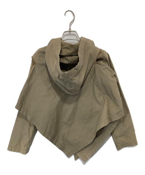 COMME des GARCONS（コムデギャルソン）COMME des GARCONS (コムデギャルソン) トロンプルイユフーデッドジャケット AD2009　GD-B006 グリーン サイズ:Sの古着・服飾アイテム