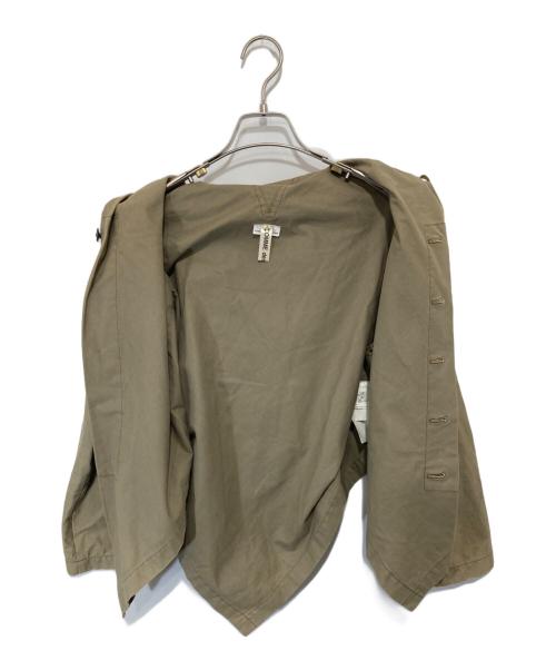 COMME des GARCONS（コムデギャルソン）COMME des GARCONS (コムデギャルソン) トロンプルイユフーデッドジャケット AD2009　GD-B006 グリーン サイズ:Sの古着・服飾アイテム