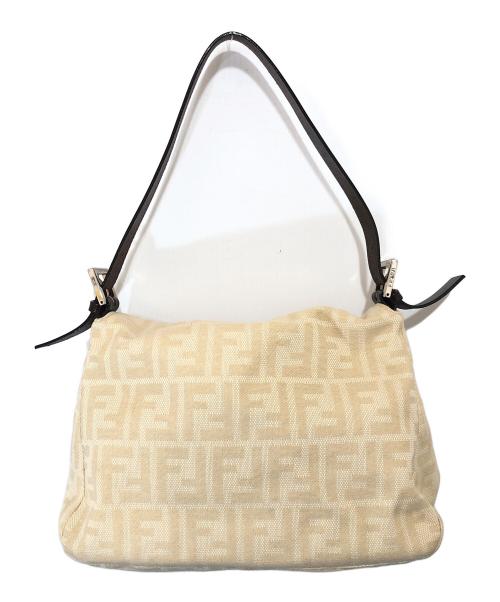 FENDI（フェンディ）FENDI (フェンディ) ズッカ柄 マンマバケットワンショルダーバッグ　26325 ベージュの古着・服飾アイテム